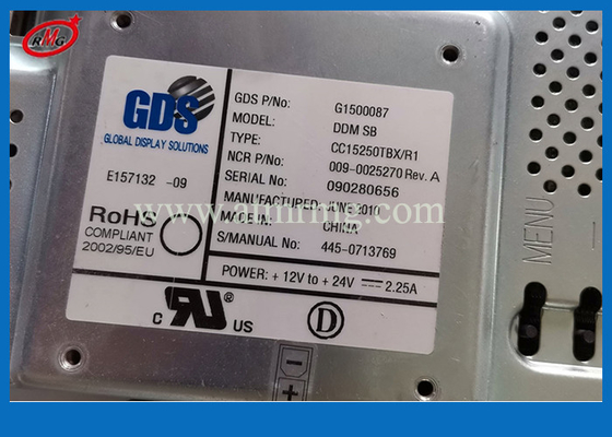 445-0713769 ATM Machine Parts 4450713769 NCR 6622 Self Serv 15 Inch LCD Display