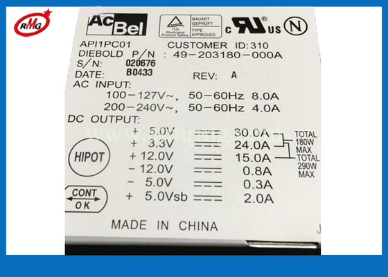 49203180000A Bank ATM Spare Parts Diebold Power Supply 300W 49203180000A