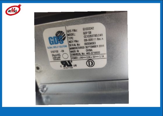 009-0026111 0090026111 ATM Machine Parts NCR SelfServ 66XX GOP UOP 10.4&quot; LCD Operator Panel