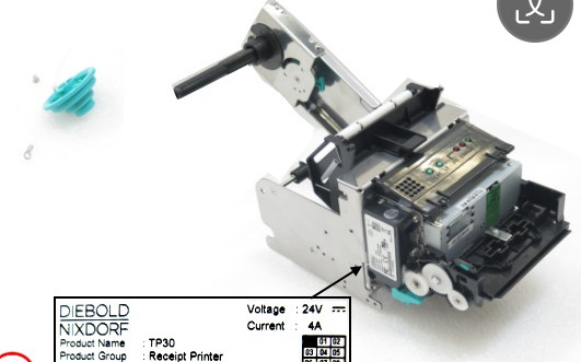 01750302835 1750302835 Diebold Nixdorf DN200 TP30 receipt Printer ATM Machine Diebold Nixdorf DN Parts